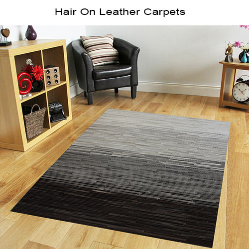 Hair on Leather Carpets PAT 4712