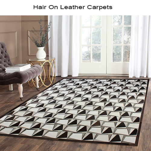 Hair on Leather Carpets PAT 4929