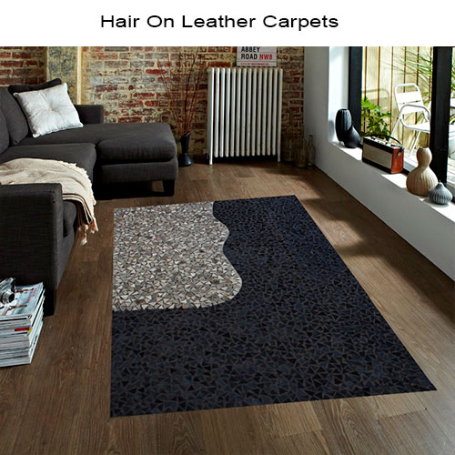 Hair on Leather Carpets PAT 4937