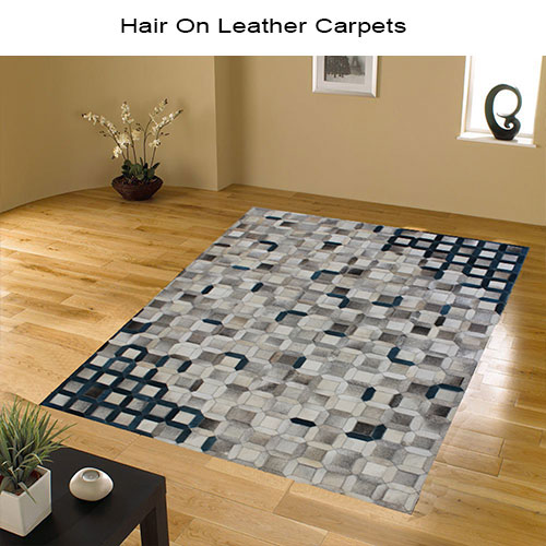 Hair on Leather Carpets PAT 4948