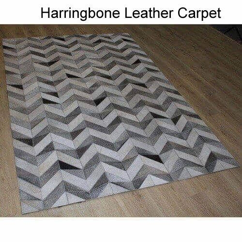 Hair On Leather Carpets PAT-4531